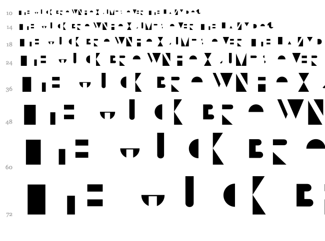 Bifur Fondation + Overlay font waterfall